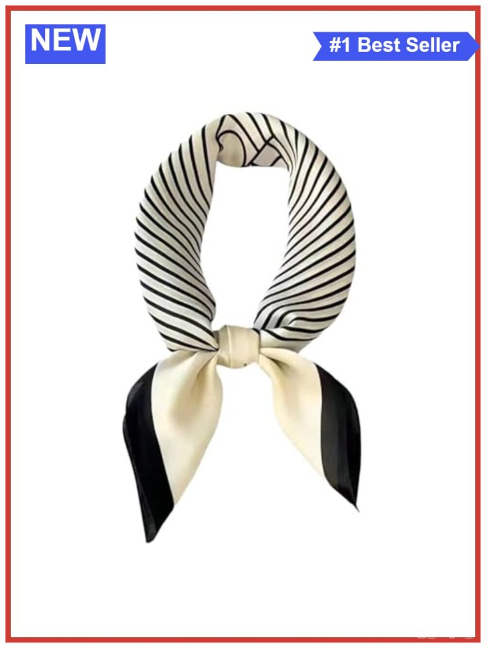 Silk Feeling Satin Square Scarf 27.5 Inch Head Wrap Bandana Hair Accessory